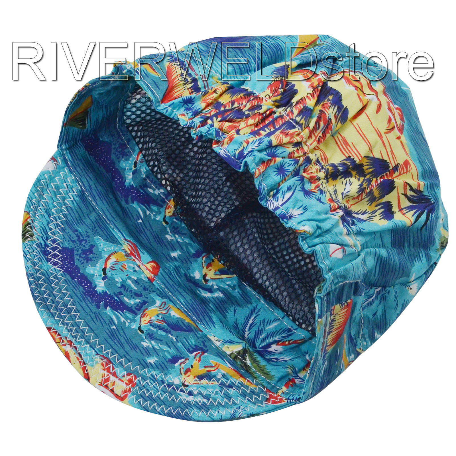 Perimeter 24 inch Fashion style cotton mesh lining Welding Caps for Welders