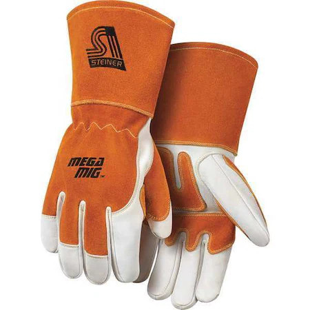 Steiner 0216-X Megamig Welding Gloves, Gauntlet Cuff, Wing Thumb, Premium