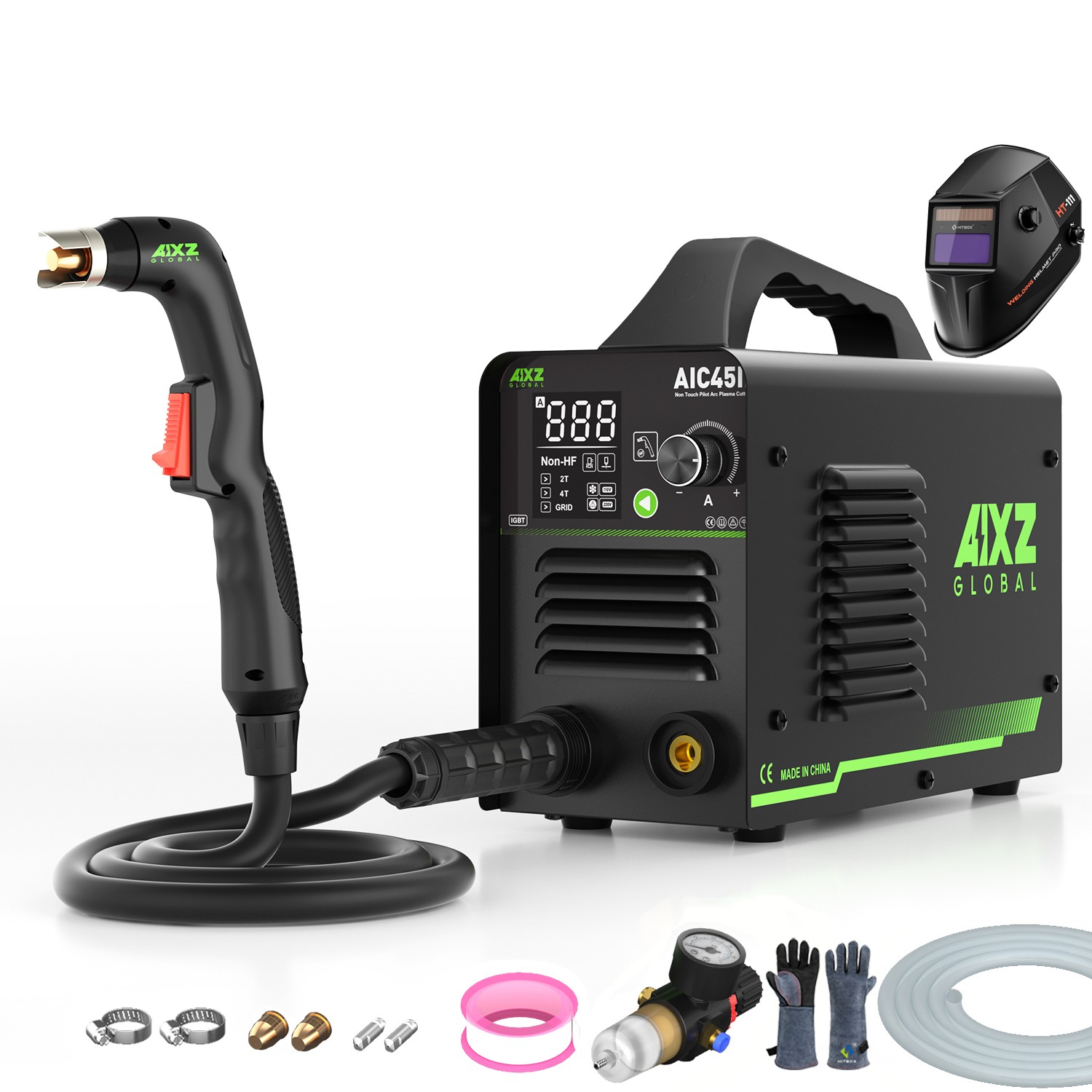 Air Plasma Cutting Machine Non-HF Non-Touch Pilot ARC Clean Cutter 2T/4T Set US