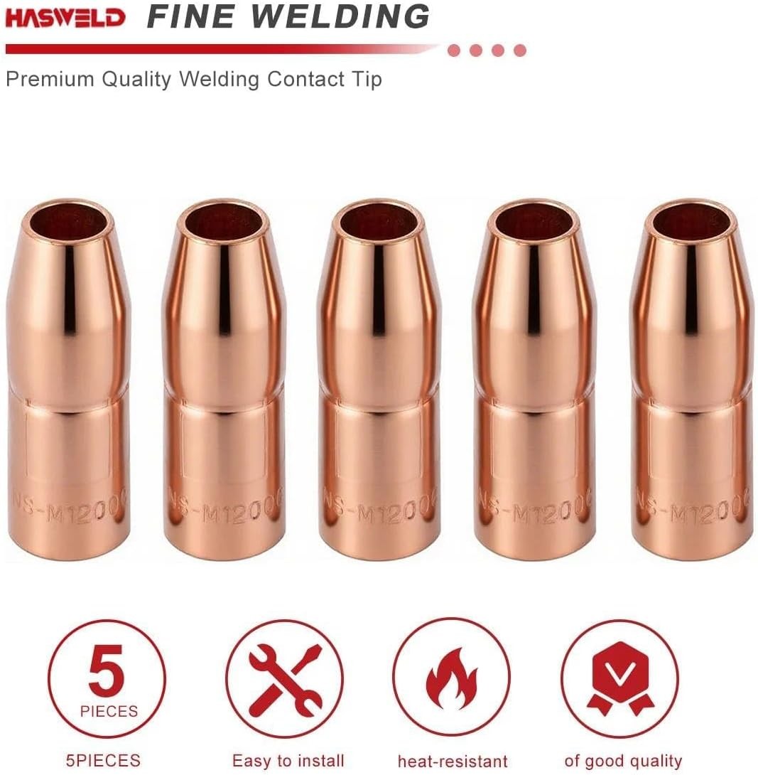 10PK Nozzle NS-M1200C 1/2″ AccuLock MDX Fit Miller MDX-100 MIG Welding Guns Part