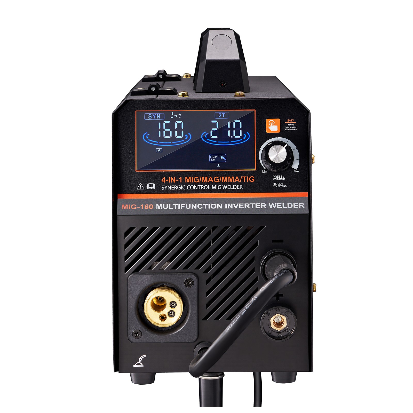 VEVOR MIG Welder 160Amp Welding Machine 4-in-1 Gas MIG/Flux Core MIG/Stick/Lift