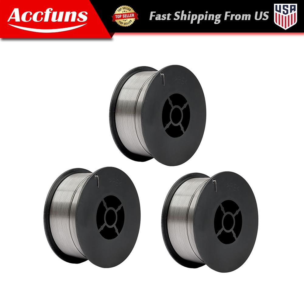 3Pcs E71T-GS .035″ – Mild Steel MIG Welding Wire 2 Lbs Spool