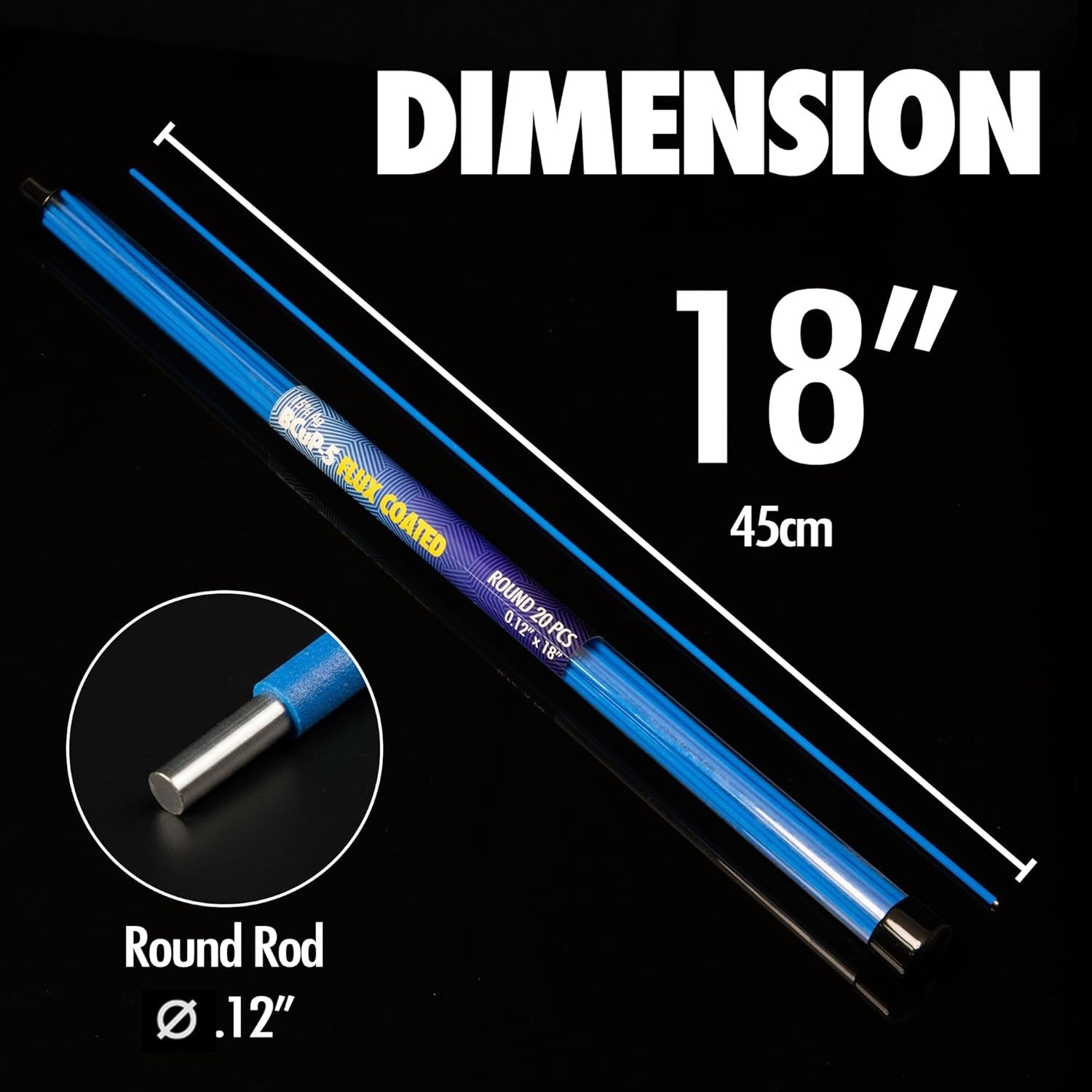 20 Flux Coated Brazing Rods Bcup-5 15% Silver for HVAC & Refrigeration 1/16″ …