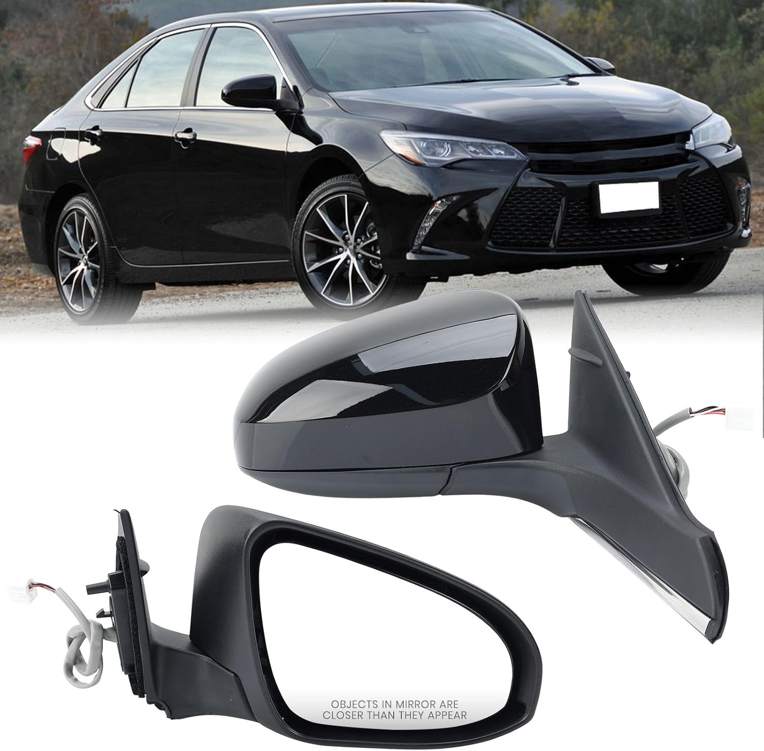 Right Passenger Side Mirror Compatible with Toyota Camry 2015 2016 2017 Heated P