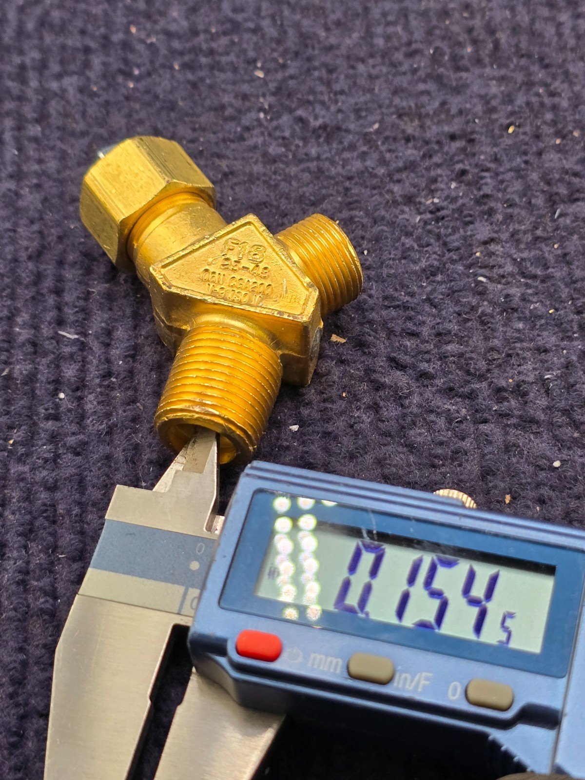 (QTY 2) Sherwood Valve CGA200 Small Brass Acetylene Y-Shaped Valve 3/8″ Male NGT