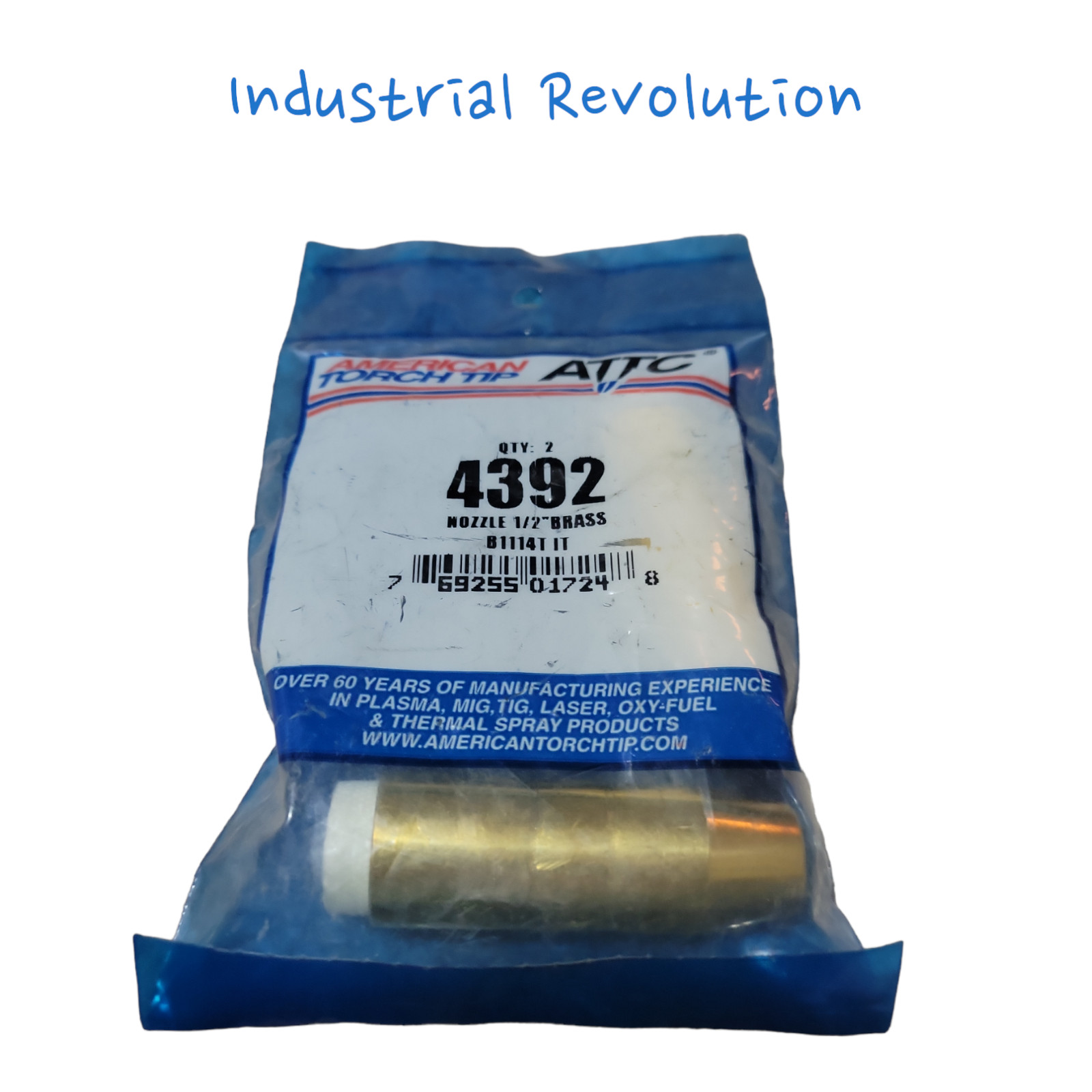 American torch tip 4392 2 pack Nozzle Tapered 1/2″ Bore Q-Gun S-Gun MIG Part