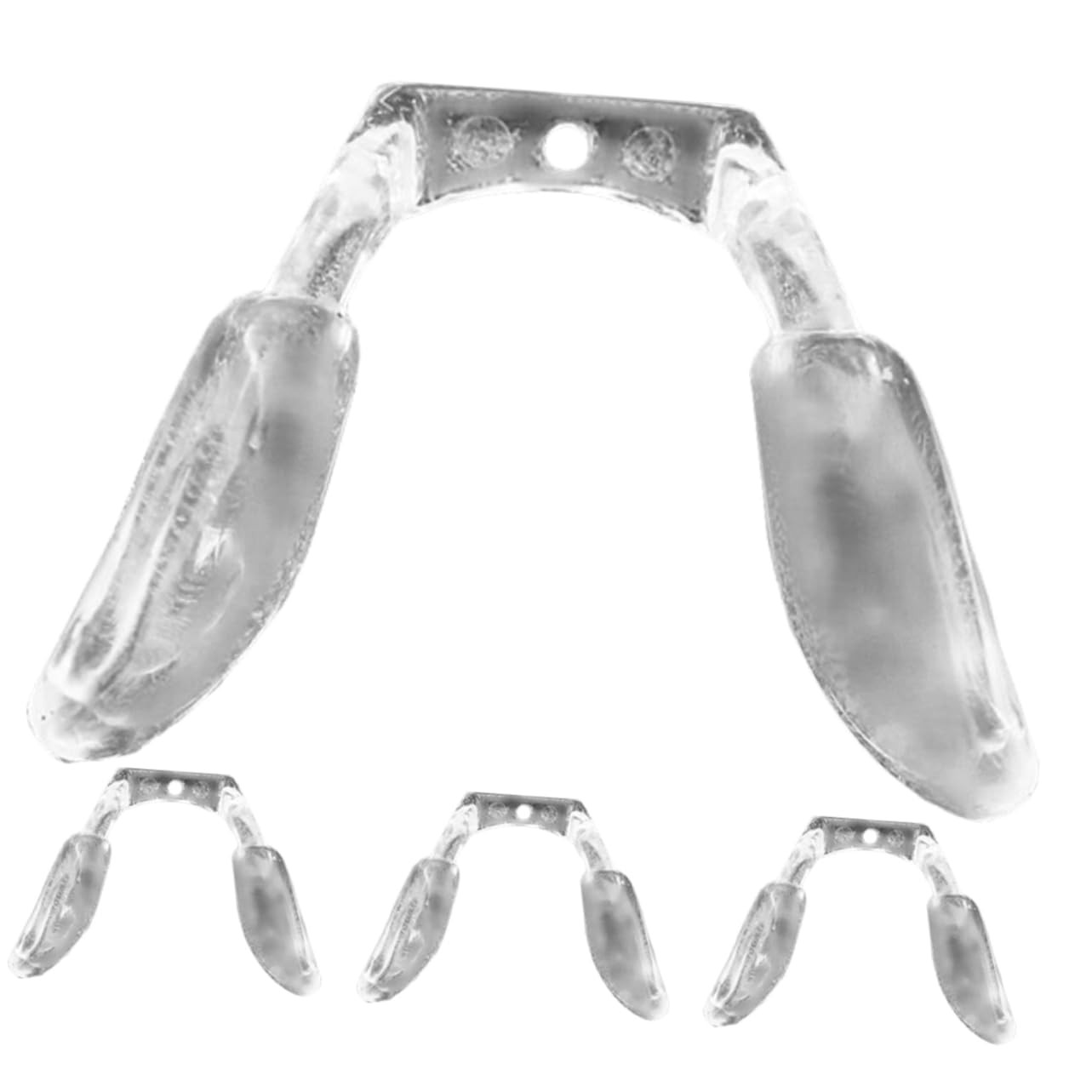 IMIKEYA 4 Pcs Anti-Slip Eyeglass Nose Bridge Pads – Silicone U Shaped Nose Pi…