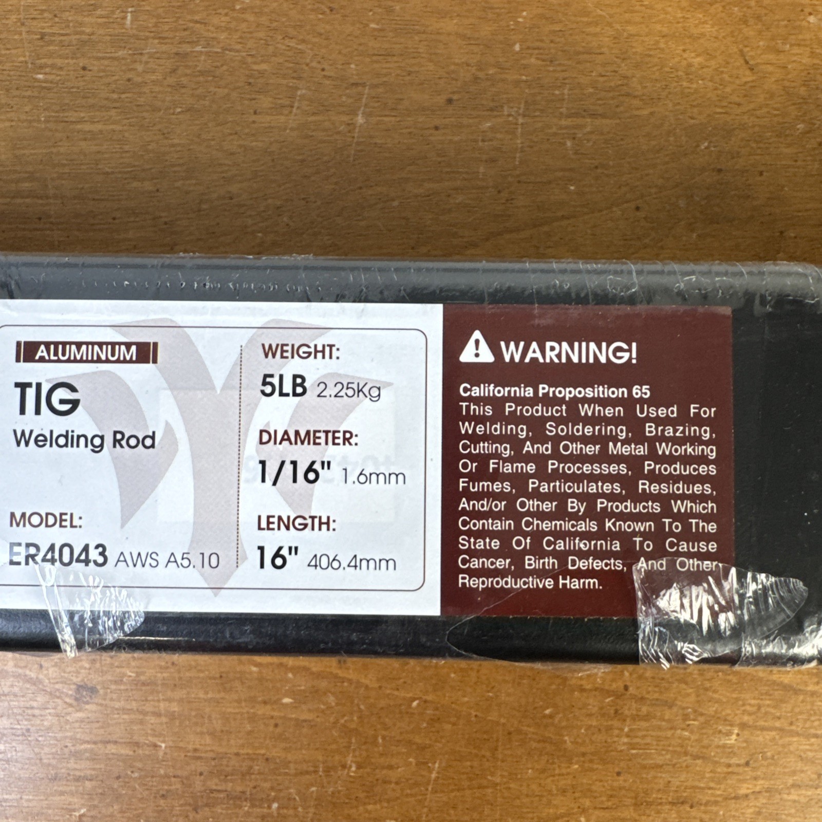 5LBS OF YESWELDER ALUMINUM TIG WELDING RODS 1/6″ X 16″ MODEL ER4043