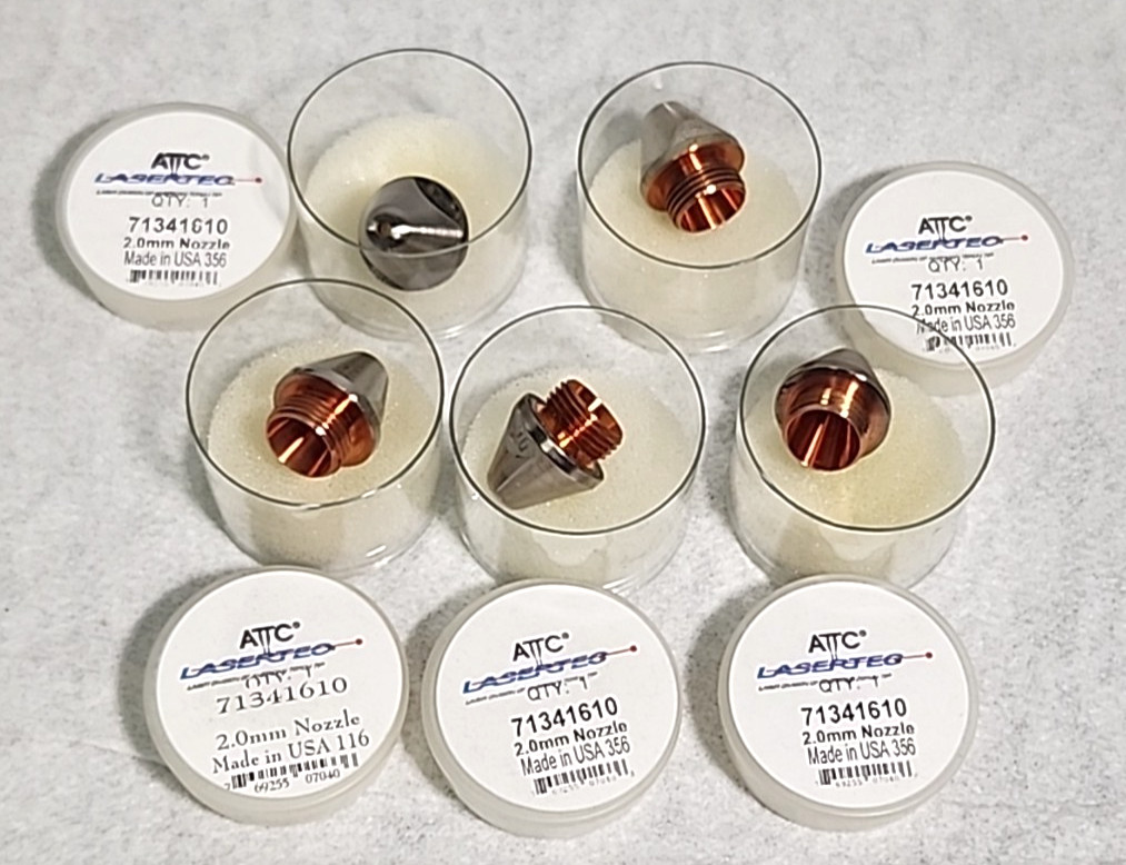 ATTC Lasertec 71341610 2.0mm Laser Cutting Nozzle – Lot of 5