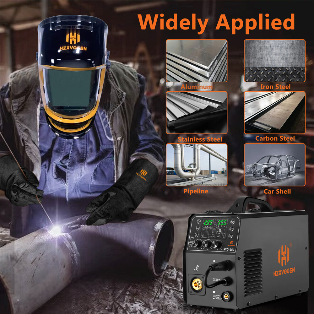 250Amp 2T/4T Gas Gasless MIG / LIFT-TIG/SPOT/Stick MIG Welder for Aluminum,steel