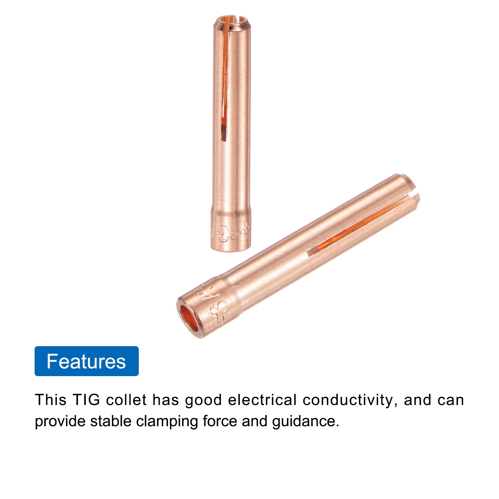 10pcs 13N23 TIG Welding Collet 3/32″ Tungsten Electrode Collet for WP9 20 25