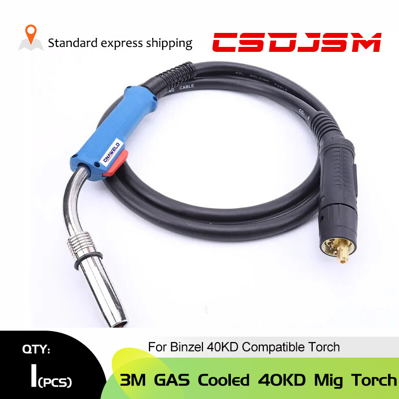 CSDJSM 1pcs 3m/5m 40KD Air Cooled MIG/MAG Welding Troches For Binzel 40KD