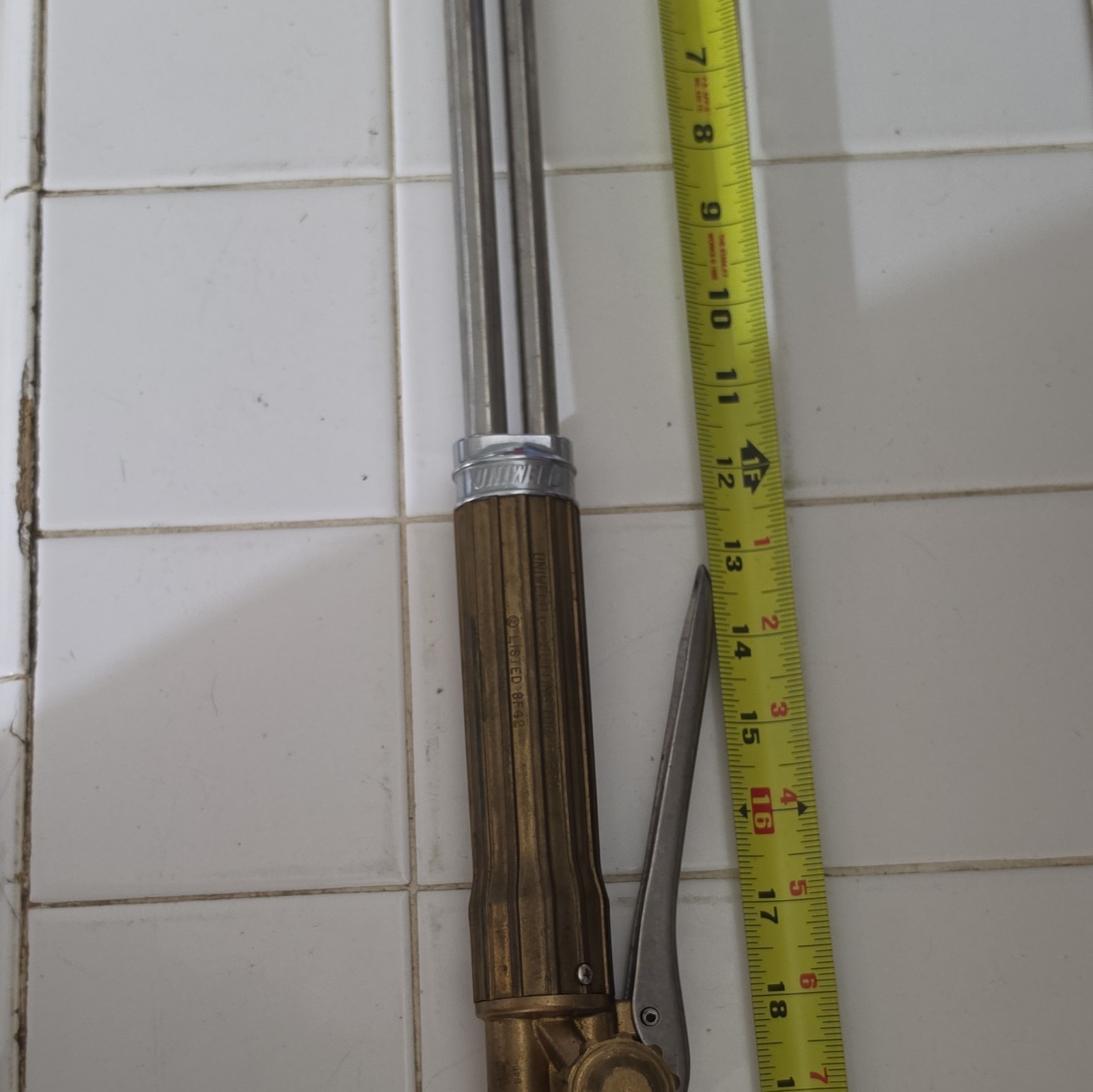 Uniweld 830 Oxy-Acetylene Cutting Torch, 90 Degree Head Angle As Is No Returns