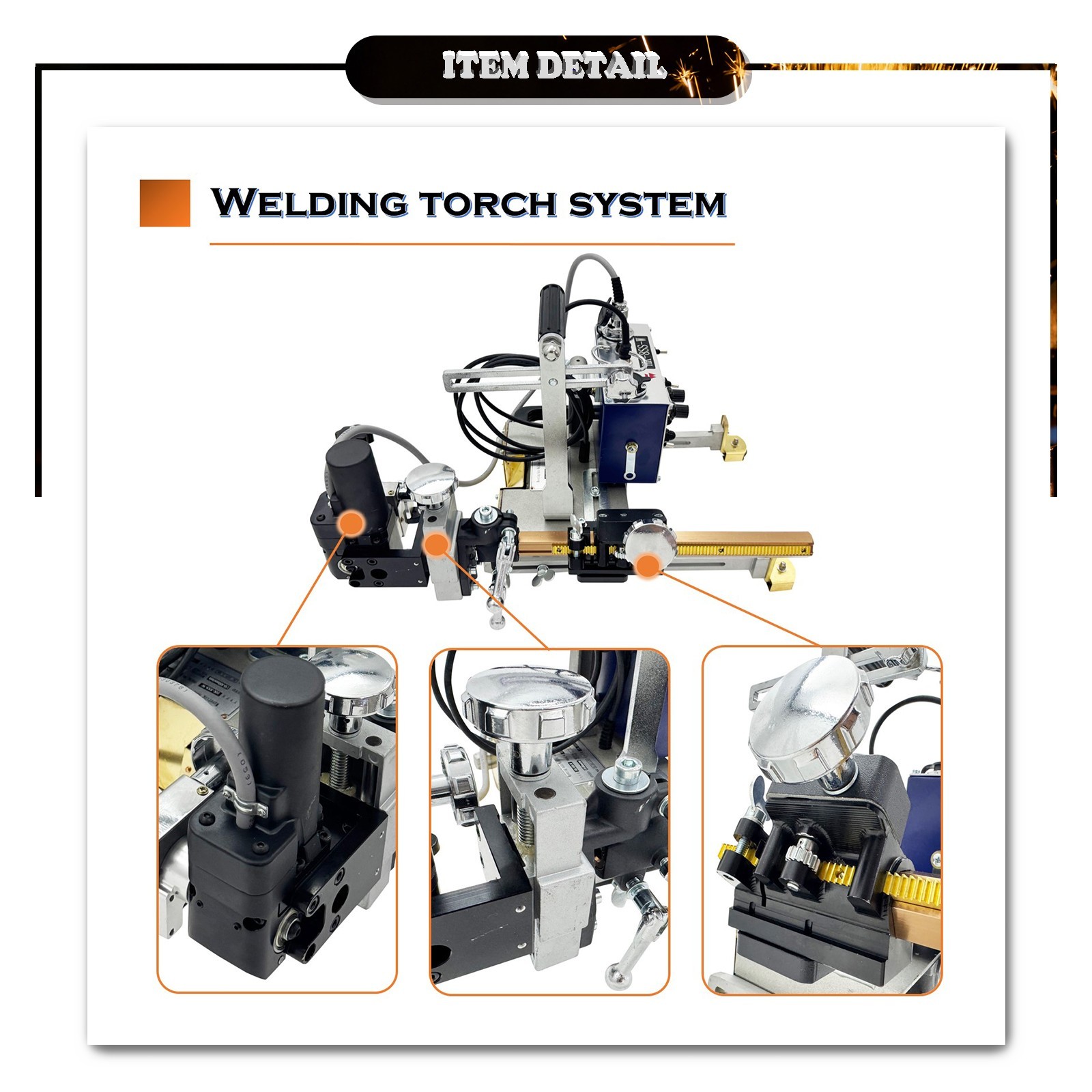110V HK-8SS-W Swing Type Magnetic Fillet Welding Auto Trolley Welding Carriage