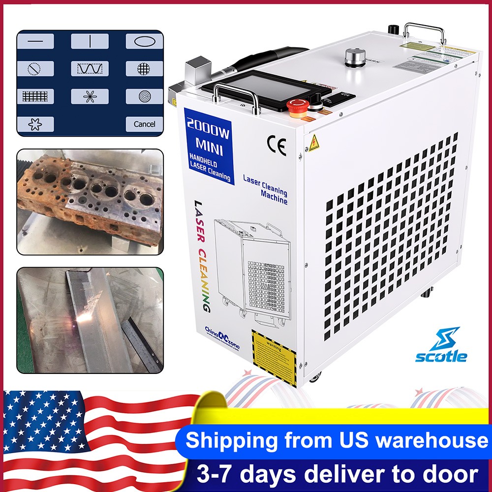 BWT BFL-CW20 2000W Fiber Laser Cleaning Machine Laser Rust Paint Remover US