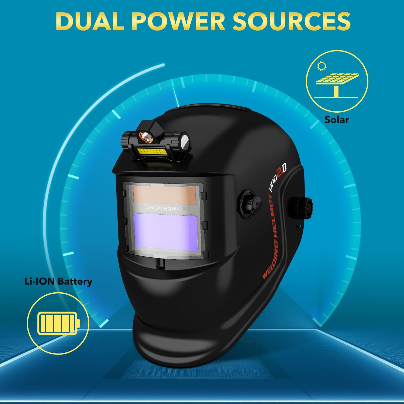 TRQWH Welding Helmet with Light True Color Auto Darkening Helmets…