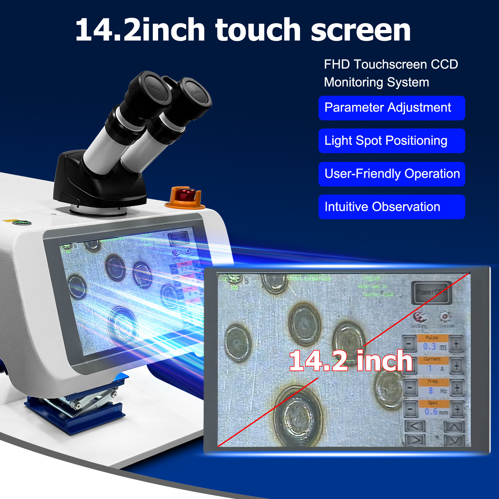 🔥60W Jewelry Spot Welding Machine Laser Solder Machine For Jewelry Welder US