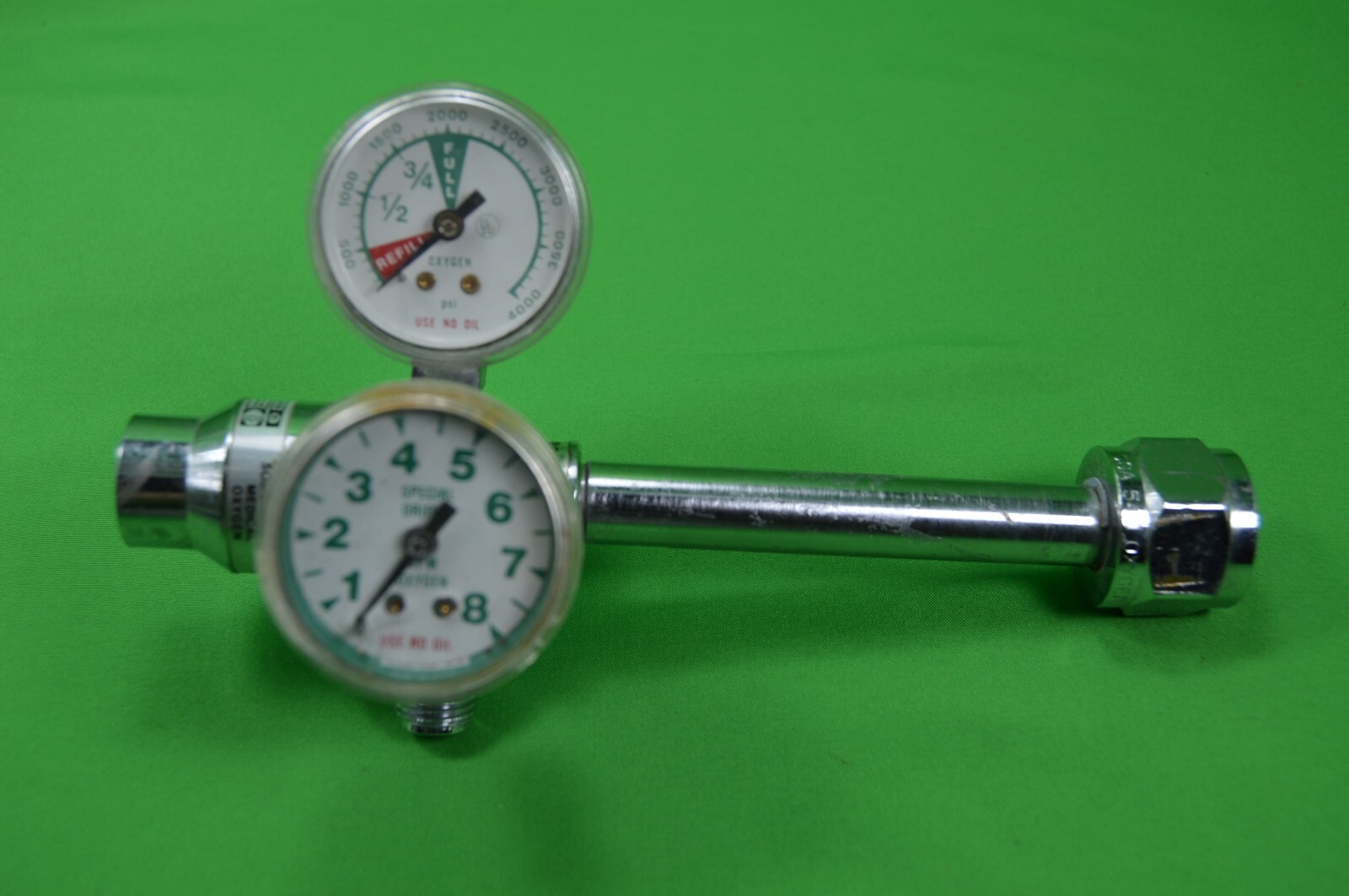 DEVILBISS Oxygen Gas O2 Regulator Gauge Model RG951,Made inUSA
