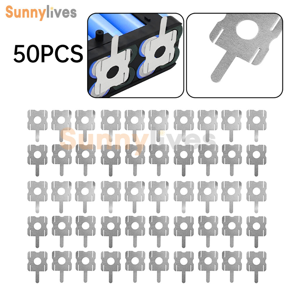 50pcs 18650 Li-ion Battery Pack Connector U-shape 4S Nickel Sheet Welding Parts