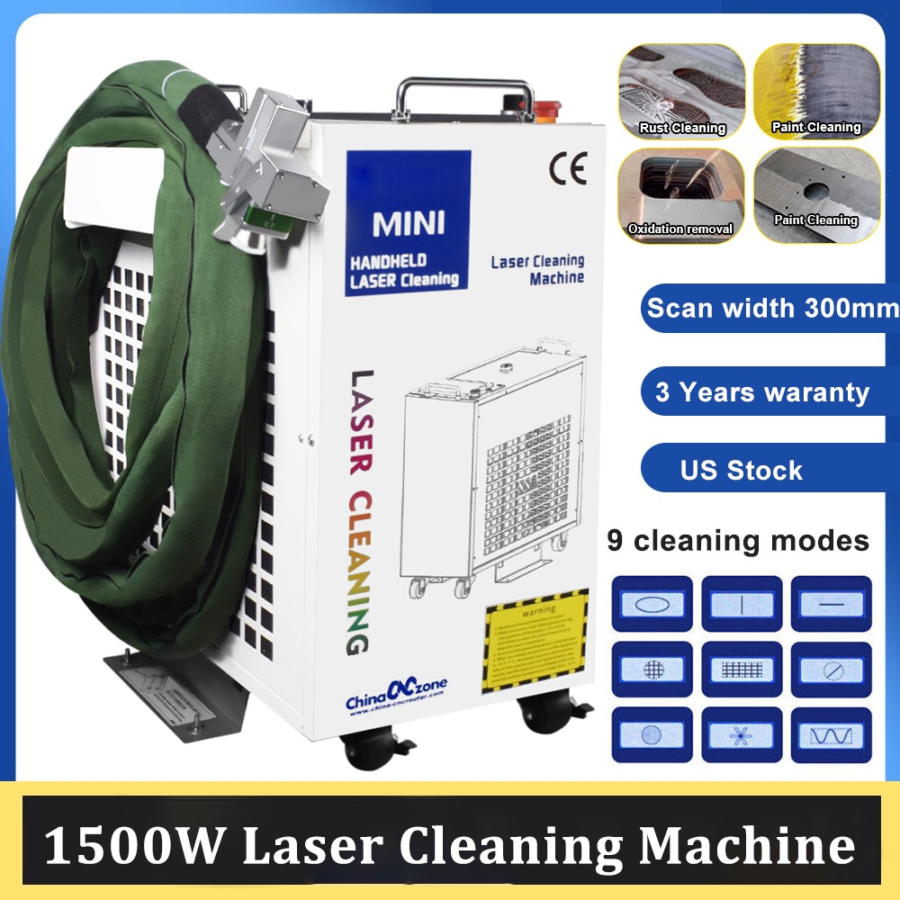 Industrial 1500W Laser Cleaning Machine For Rust Paint Removal Continuous US