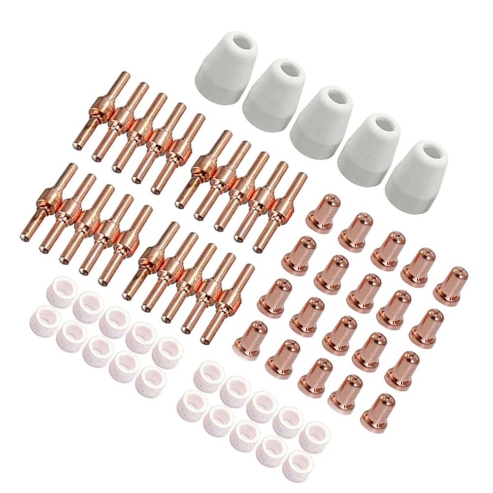 Plasma Tip Electrodes 65Pcs Set 40 Nozzles Cup Cutting Electrode Kit M7C57065