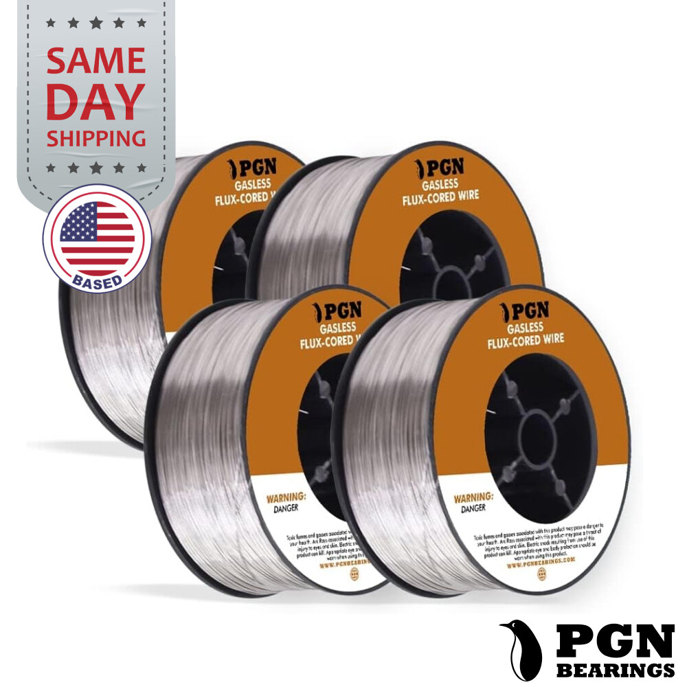 (4 x 10-Lb Spools) E71T-11 .035″ Flux Core Welding Wire – Gasless Mild Steel MIG