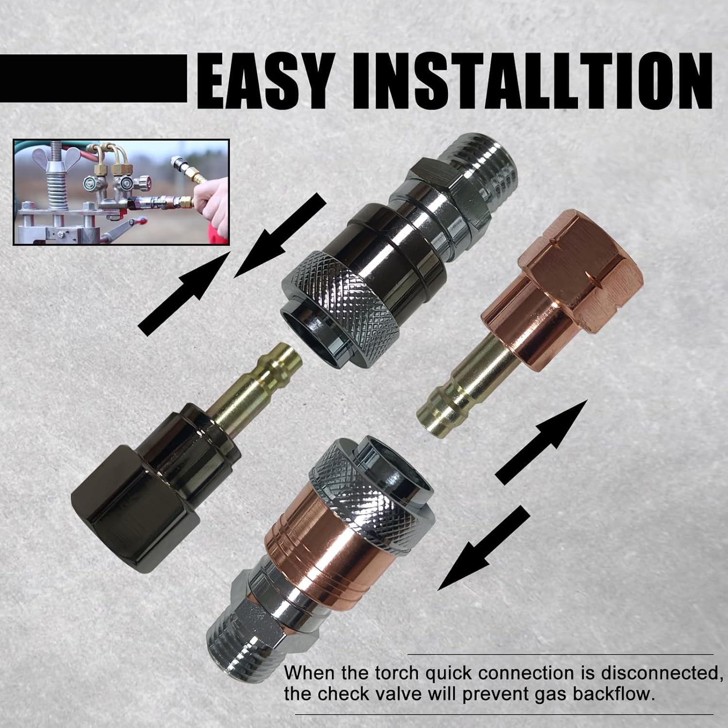 Upgraded Oxy Acetylene Quick Connects,Quick Connect Hose Fittings,Cutting Tor…