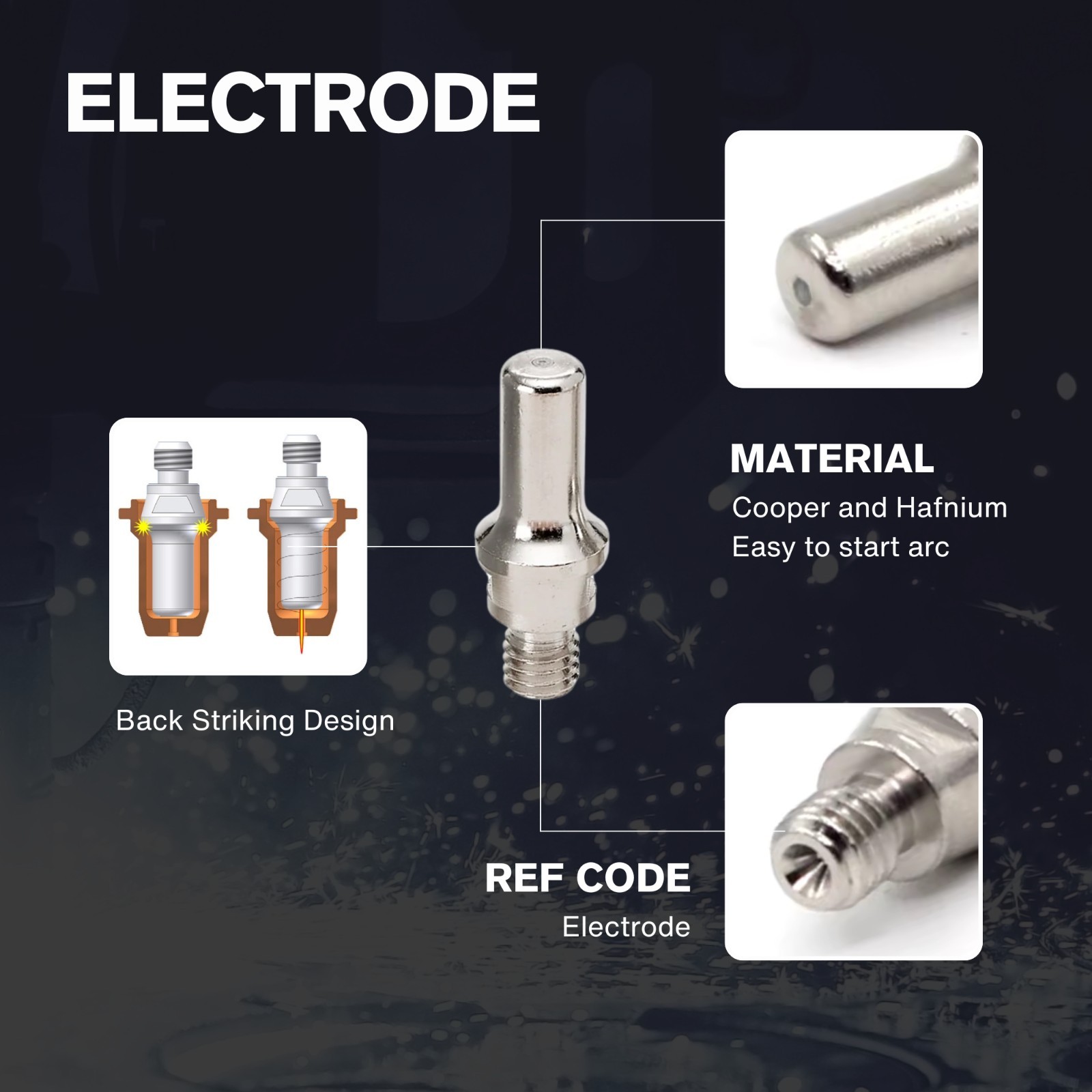 LOTOS DC6309 9-Piece Drag-Cut Shield Consumables Set for LTP6300D / LTP6300DCNC