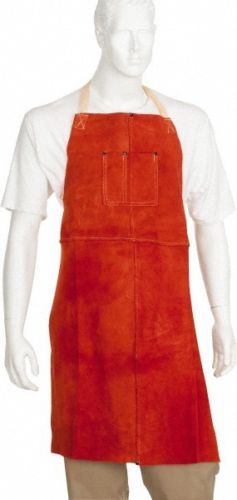 PRO-SAFE 36 Inch Long x 24 Inch Wide Flame Retardant Bib Apron – Gray Cowhide