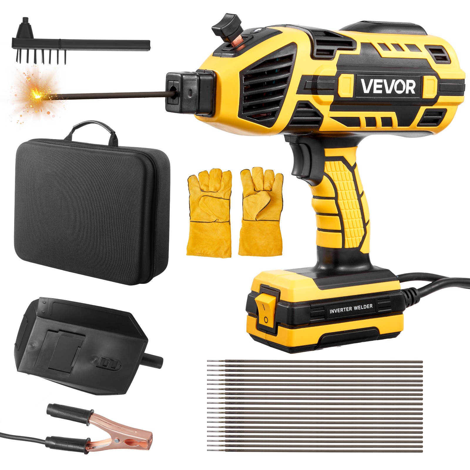 VEVOR Portable Handheld Welding Machine 20-140A with 5-Level Current Adjustment