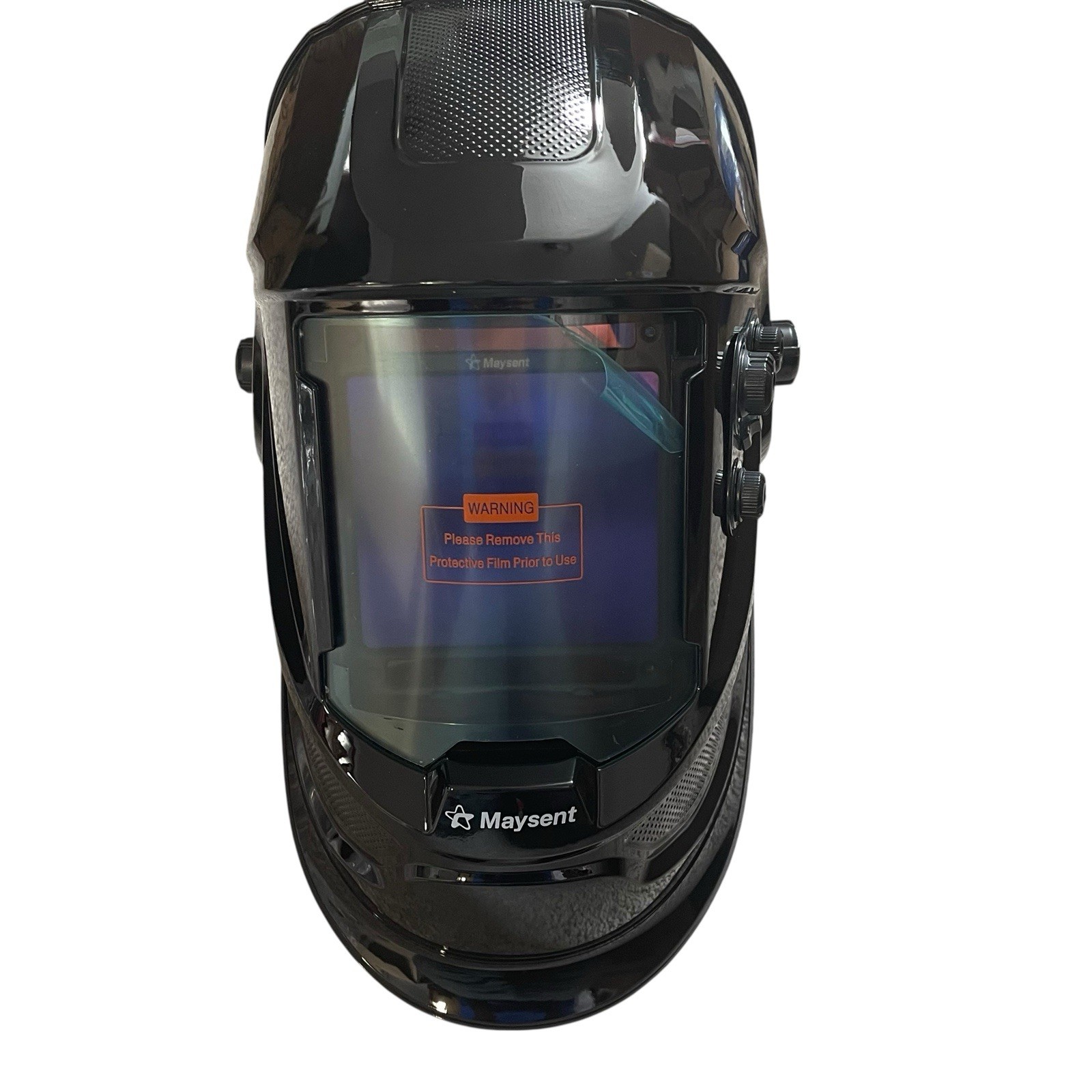 Maysent Glossy Black Auto-Dimming Welding & Grinding Helmet