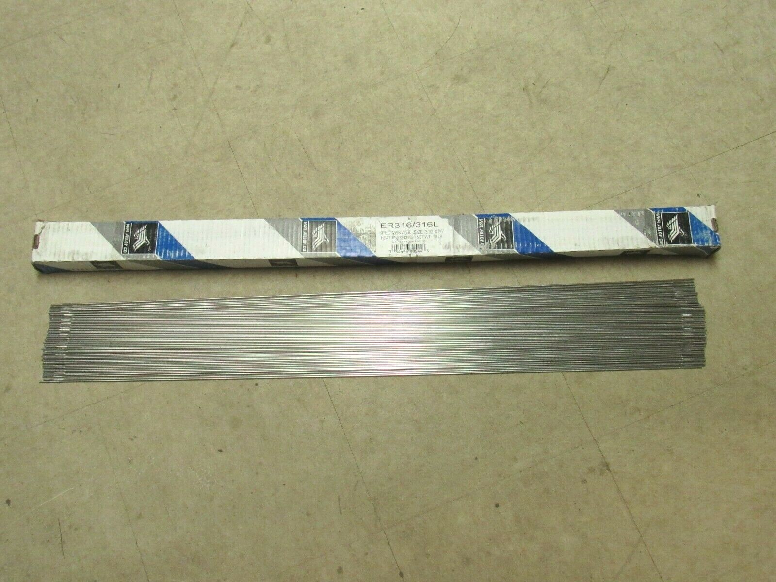 NEW 141PCS 10LBS WASHINGTON ALLOY WELDING ROD ER316/316L AWS A5.9 3/32″ X 36″
