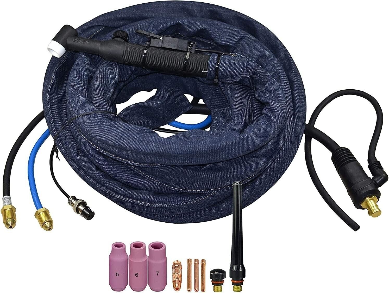 WP-18K-25 25-Foot 7.6-Meter Water Cooled 350Amp TIG Welding Torch Complete