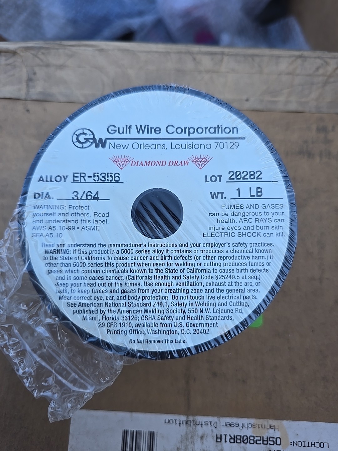 (Processed In USA) ER5356 3/64 in. Dia 1 lb. Aluminum Mig Welding Wire(2 Rolls)