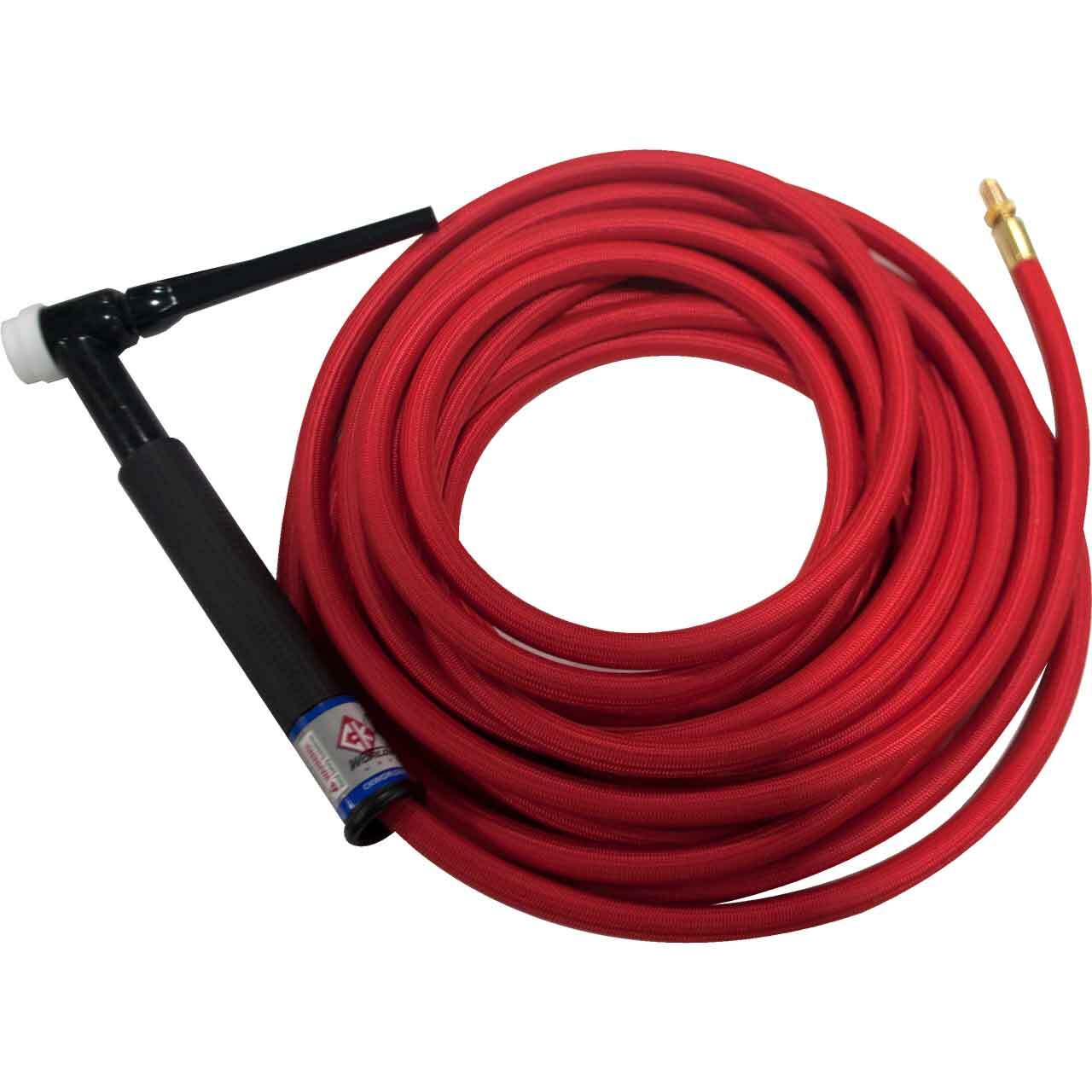 CK17 Air Cooled TIG Torch Kit 150A 25′ 1-Pc Super-Flex TH CK17-25-RSFRG-T