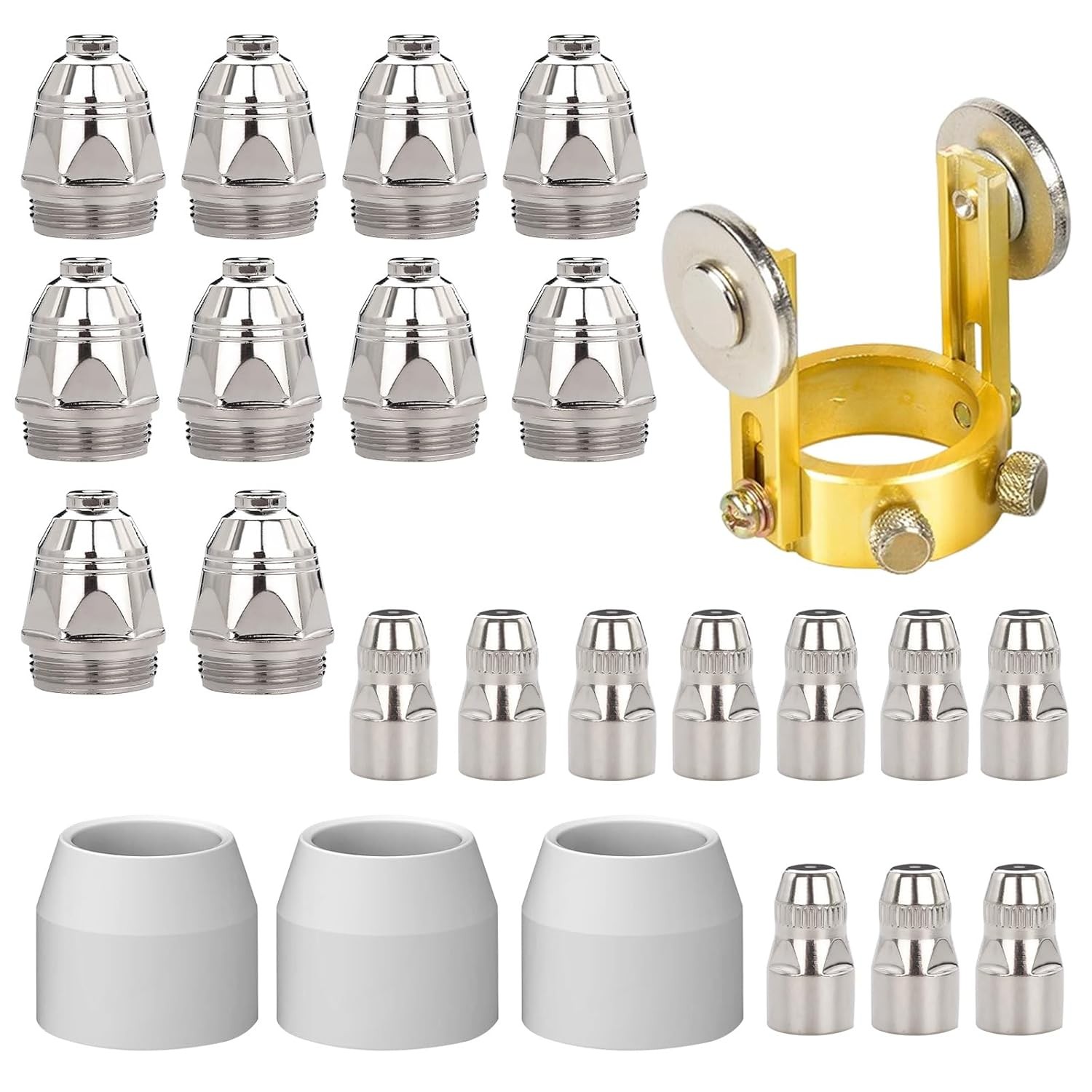 P-80 Plasma Cutter Torch Consumables 24Pcs 1.5mm Cutting Nozzle Tips Set