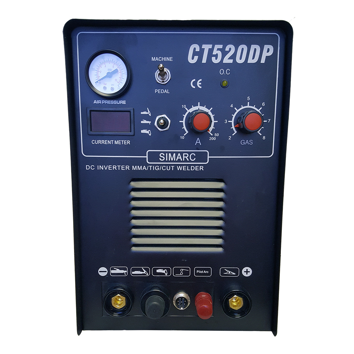 PILOT ARC PLASMA CUTTER 50A SIMADRE 520DP 3200A TIG ARC MMA WELDER ARGON REG
