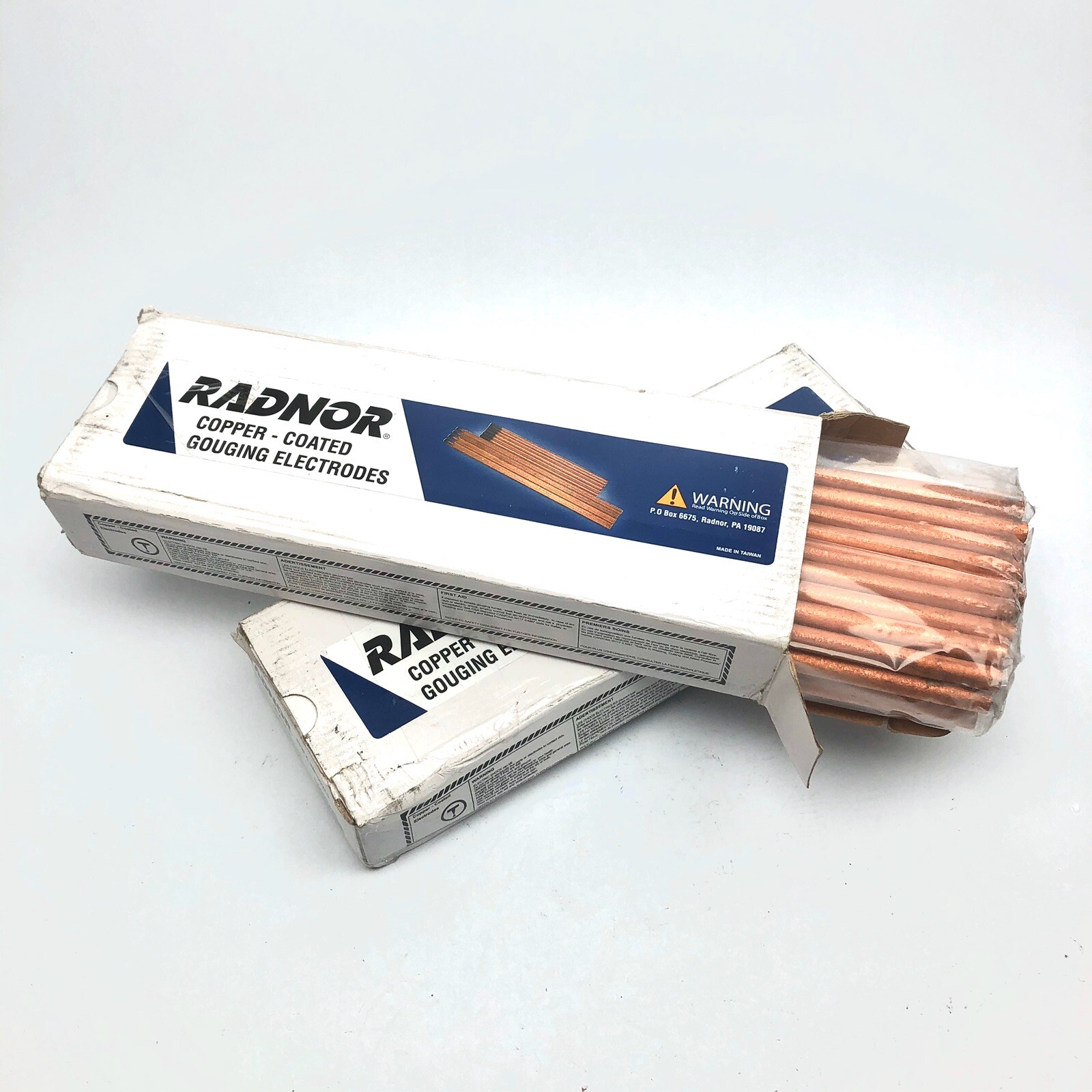 LOT OF 2 BOX RADOR 64002225 COPPER COATED ELECTRODES 3/8″ X 1/2″ GOUGING