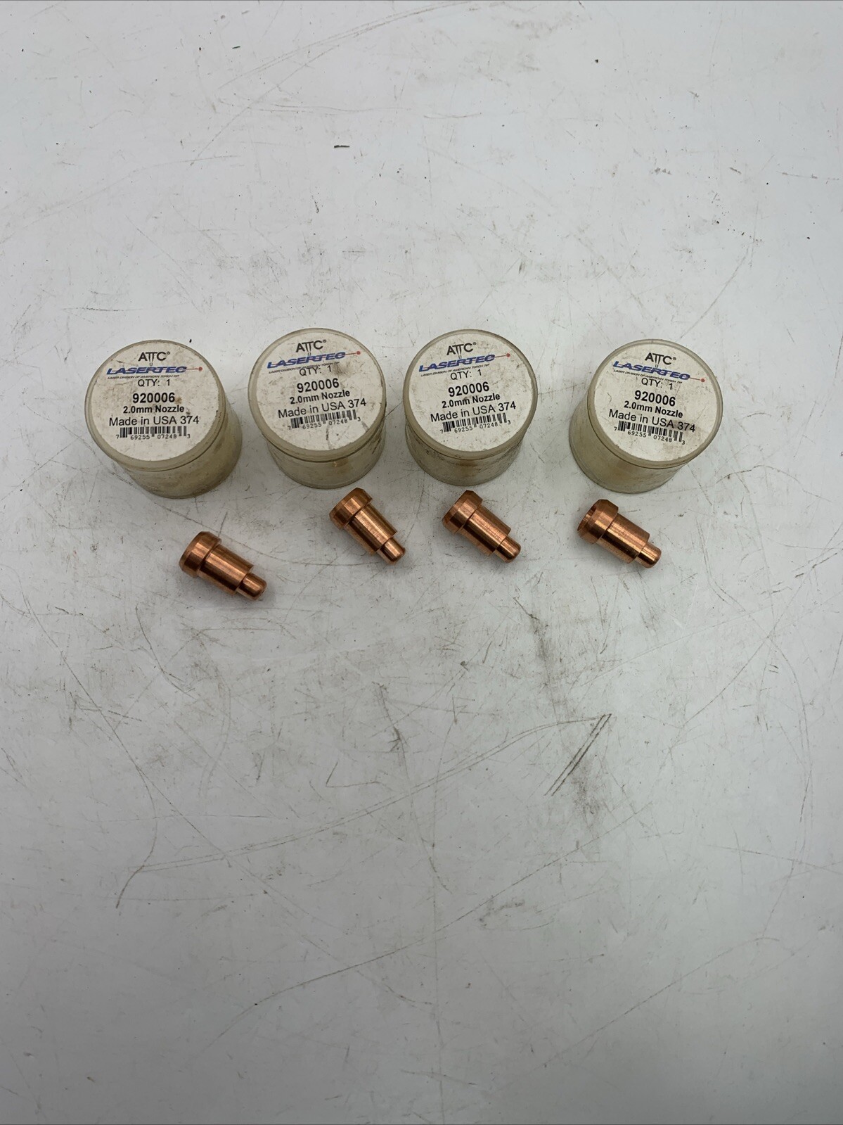 LOT OF 4 Lasertec 920006 ATTC Trumpf Laser Welding Laser 2.0mm Nozzle