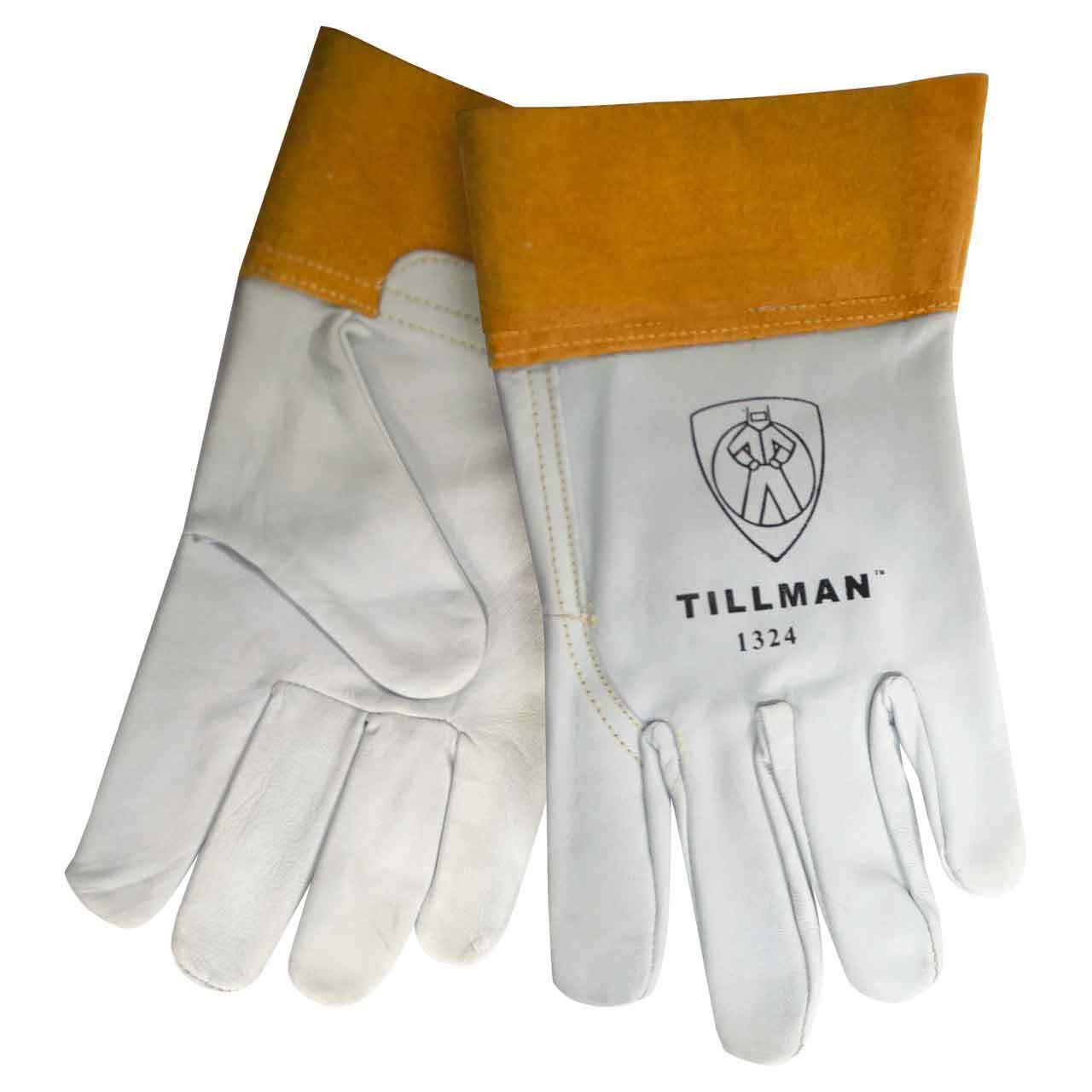 Tillman 1324 2″ Cuff Kidskin Goatskin Leather TIG WELDING PROTECTIVE WORK GLOVES