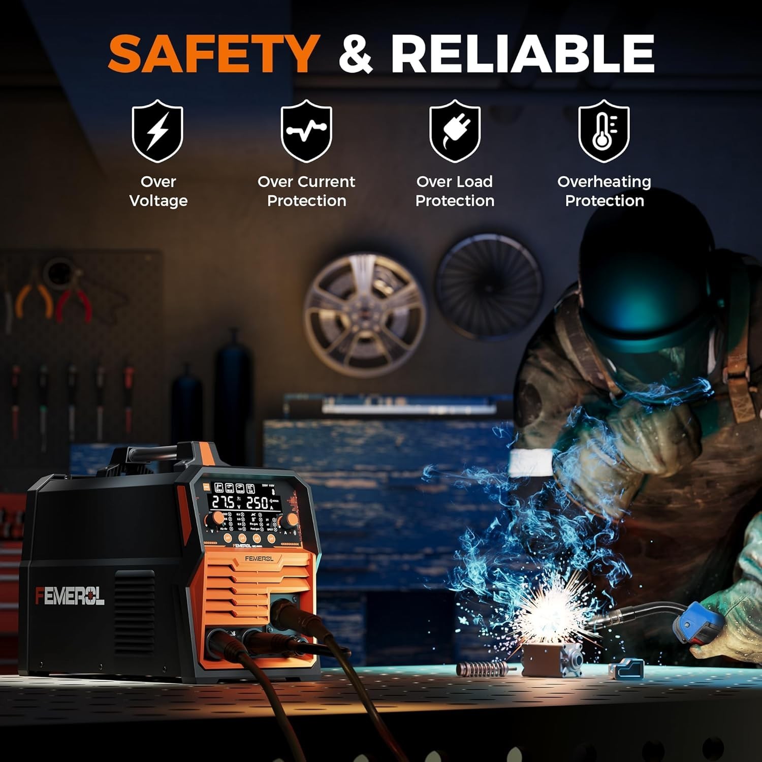 Versatile 250A Welding Machine: Aluminum and Steel/Multi-Process Solution