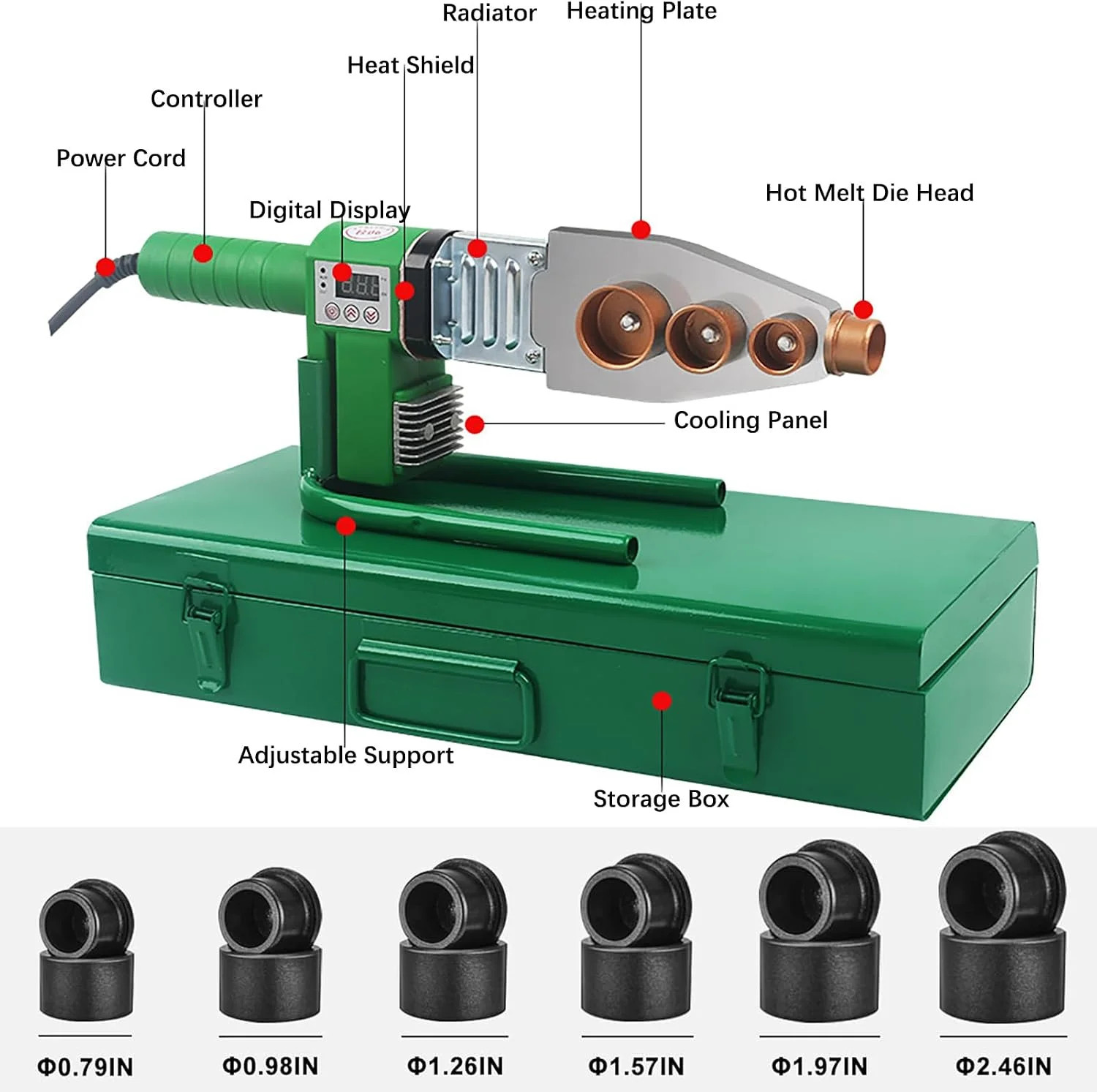 Plastic Pipe Welder Plastic pipe 110-220v welding tool Pipe Welding Machine PP,