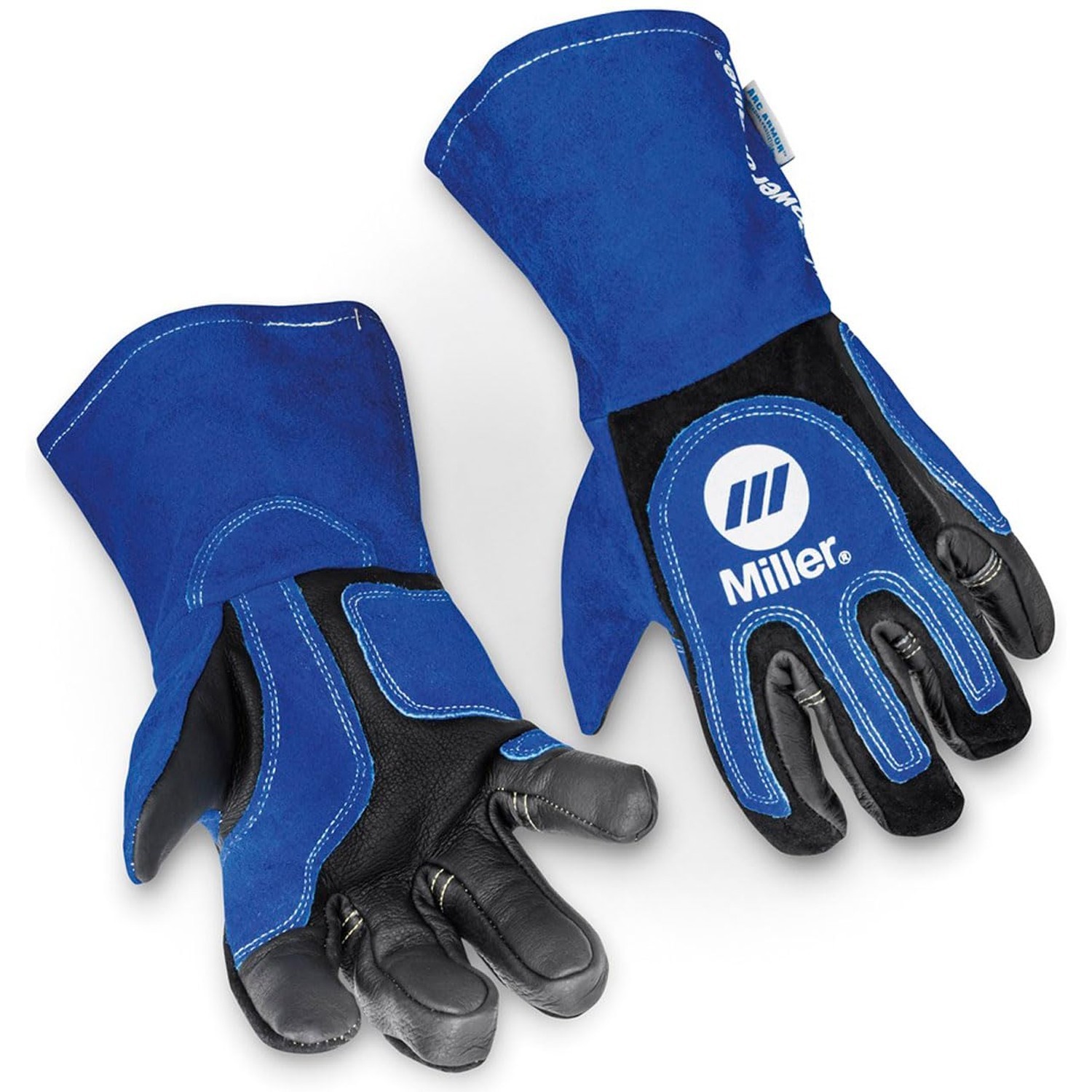 Welding Gloves, 3D, Wing, 13In, Blueblack, PR Large (Pack of 1)