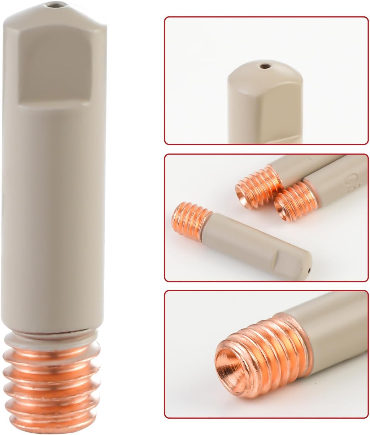 MIG Welding Tips Non-Stick Coated Ceramic Nozzle .030″ Kit | Replacement MB15 15