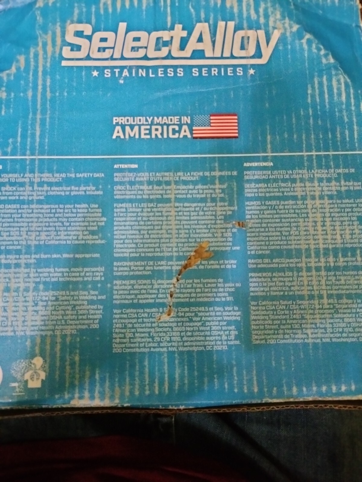 SelectAlloy 309L Stainless Series E309LTO-1. E309LTO-4 AWS A5.22 1/16″ 25 lbs