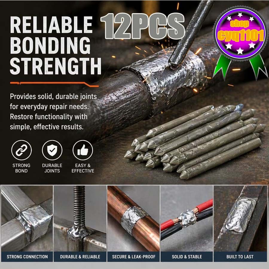 12xMagic Rod Welding Upgraded Low Temperature Universal for Steel Iron Aluminium