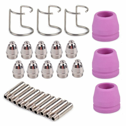 26Pcs TIPS Consumables FIT CUT50 Plasma Cutter LTP5000D LTP6000 LTPDC2000D