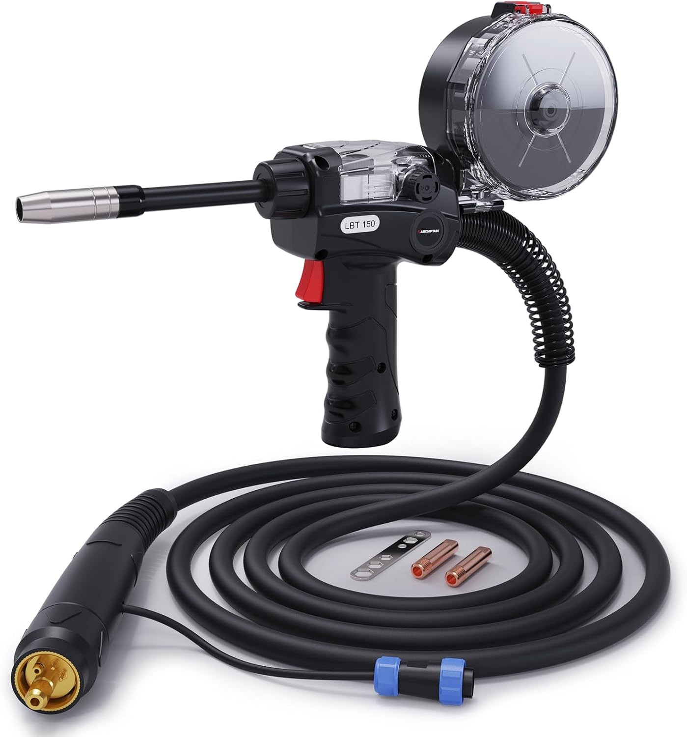 Spool Gun Aluminum Welding Euro Connection 5-Pin 10FT MIG205MP MIG205PRO