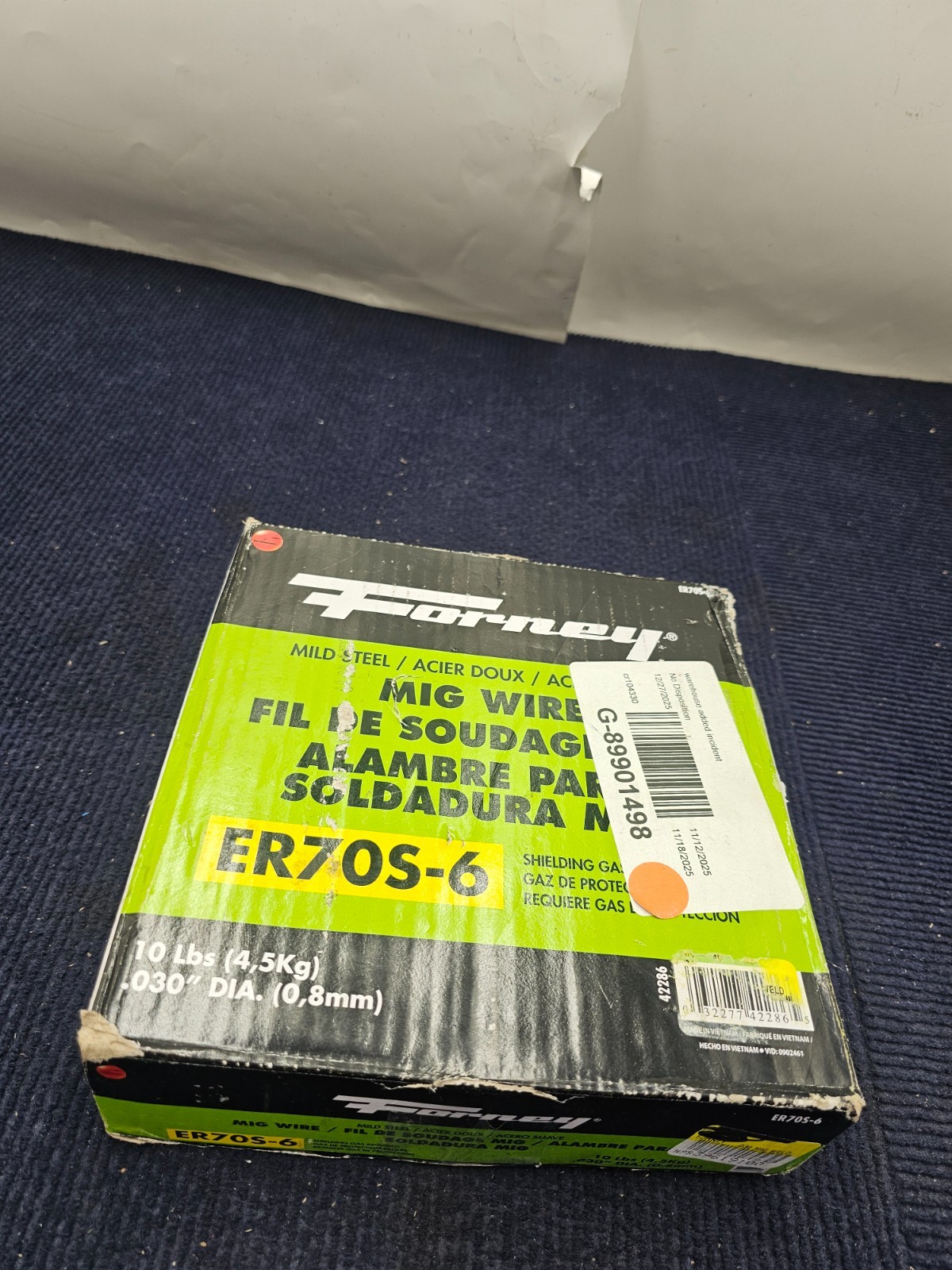 Forney 42286 Welding Wire 10 Lb Spool .030 Mig Welder ER70S-6 4.5kg