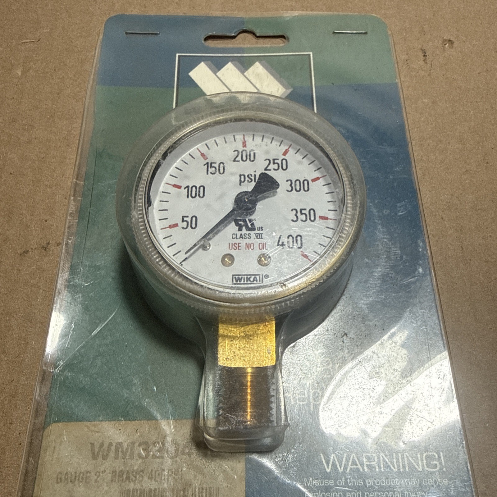 Weldmark Brass Replacement Gauge 0-400 PSI WM320400